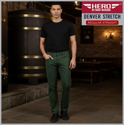 HERO DENVER STRETCH | dusty green | Jeans Hose | HERREN