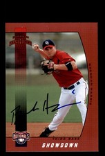 Signed Baseball Card Auto Brendan Harris 2005 Donruss Team Heroes #394 Red