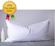 King Size Goose Down Feather Hotel Collection Bed Pillows for...