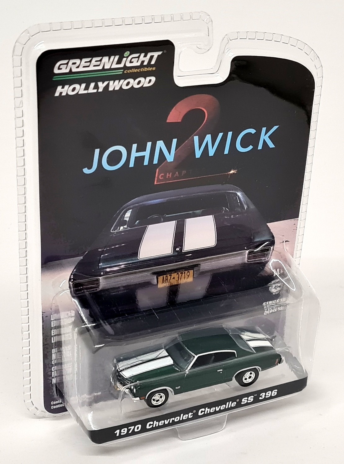 Greenlight 1/64 Chevrolet Chevelle SS 396 1970 John Wick 2 Diecast Model Car