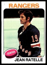 1975-76 Topps Hockey Card Jean Ratelle New York Rangers #243 EX-MT
