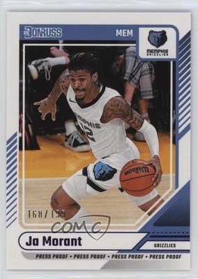 2024-25 Panini Donruss Press Proof Purple 168/199 Ja Morant #66 1k61