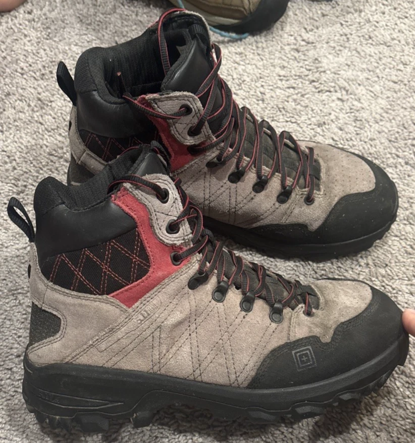 5.11 Tactical Men’s Cable Hiker Multi-Terrain Storm Gray Hiking Boots Size 11.5