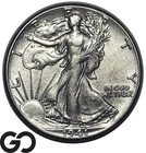 1941 Walking Liberty Half Dollar, Lustrous AU