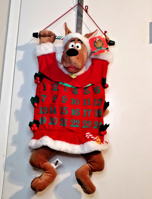 VTG HTF 2000 NOS Scooby Doo Countdown Christmas Calendar Warner Bros  13x23 Y2K
