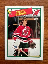 Sean Burke Rookie Card RC 1988-89 Topps #94 (B). rookie card picture