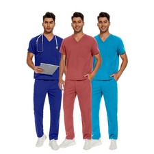 Unisex NiaaHinn Stretch V-Net Scrub Set - Top Pants