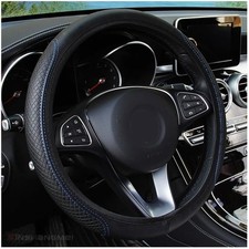 Leather Car Steering Wheel Cover Breathable Anti-slip Car Accessories 3 Color Us