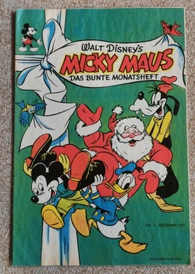 Walt Disney's Micky Maus Das Bunte Monatsheft Nr. 4 Dezember 1951 Ehapa Verlag - Bild 1 von 4