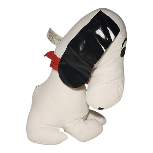 Vintage Snoopy Dog Beagle Stuffed Toy Cloth And Plastic Heavy Genie Toys