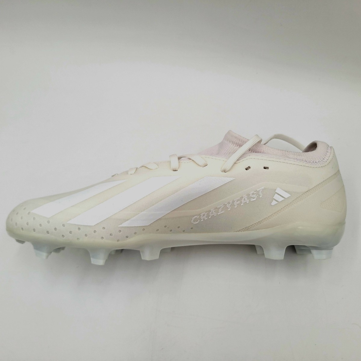Adidas X Crazyfast.3 FG Men\'s Size 13.5 Triple White Soccer Cleats GY7430 Adidas X Crazyfast.3 Laceless FG - SoccerWorld - SoccerWorld main image 3