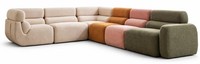 Buntes Ecksofa L-Form Wohnzimmer Bequem Weich Modern Hochwertig Leuchtend