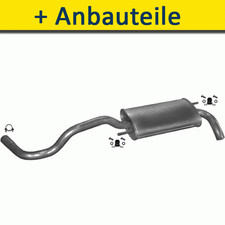 Endtopf Auspuff+ für VW LUPO POLO FLIEßHECK 1.0 1.3 1.4 1.6 1994-2001