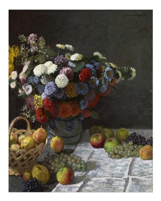 Claude Monet Blumen Stillleben Wandkunst Impressionistisches Blumen-St