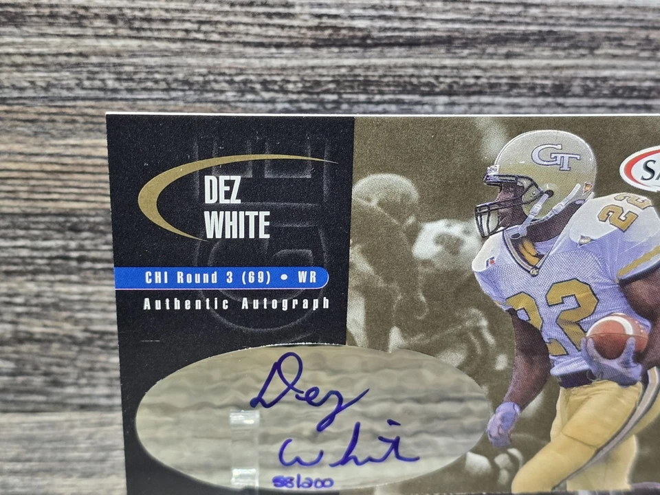 Dez White 2000 SAGE Auto Gold /200  #A49 Rookie Auto RC NEAR MINT+ - Image 3 of 4