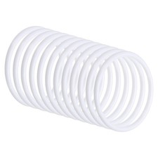 3.3 Inch Dream Catcher Rings, 30 Pcs Plastic Macrame Wreath Round Hoop, White