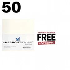 50 CheckOutStore Cardboard Jackets Cover for 7" Vinyl 45 RPM Records ** 1-3 DAY