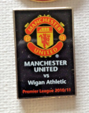 Manchester United  V Wigan Athletic Premier League 2010-11 Badge