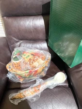 FITZ & FLOYD HUNTINGTON COVERED MALLARD DUCK TUREEN W/LADLE  H 12  IN W  16.5 IN