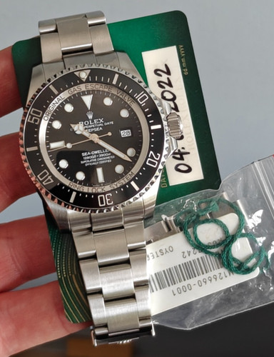 Rolex Sea Dweller Deepsea 126660 44mm Black Dial Stainless Steel 2022 Papers