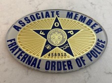 Fraternal Order Of Police Assoc Fop Member License Plate Metal Badge Emblem Nos Fraternal Order Of Police Assoc Fop Member License Plate Metal Badge Emblem Nos
