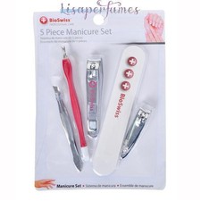 BioSwiss 5 Piece Manicure Set NIB