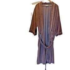 Vintage Christian Dior monsieur Velvet Velour Robe Smoke Jacket One Size Made US