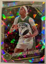 2025 Panini Prizm WNBA Dominique Malonga #116 Rookie Cracked Ice Prizm