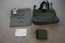 Joolz Forest Green Baby Changing Tote Bag + Travel Changing Mat + Pram Hooks NEW