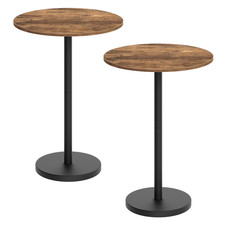 Yatiney Bar Table Round Bar Table Set Of 2 Counter Height Table Pub Cocktail