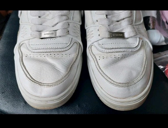 Mens Represent / Apex Flat White Trainer, Size 10.5-11 / EU 44-45 image 6