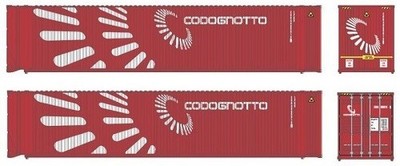 PI12700COD Pi.R.A.T.A. Models Spur H0 2teiliges Set Container 45ft HC CODOGNOTTO