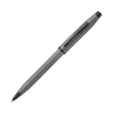 Cross Century II Ballpoint Pen Polished Slate Gray Engraved Diamond Pattern NEW