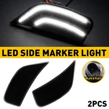 Smoke White Led Side Marker Light For 2021 2022 2023 Cadillac Escalade Gmc Yukon