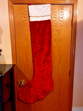 Christmas Jumbo Vintage Stocking Jumbo 56" x 11 1/2"