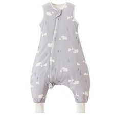 Nivolltha Super Soft 1.5 TOG Sleep Sack with Legs 100 Organic Cotton Toddler