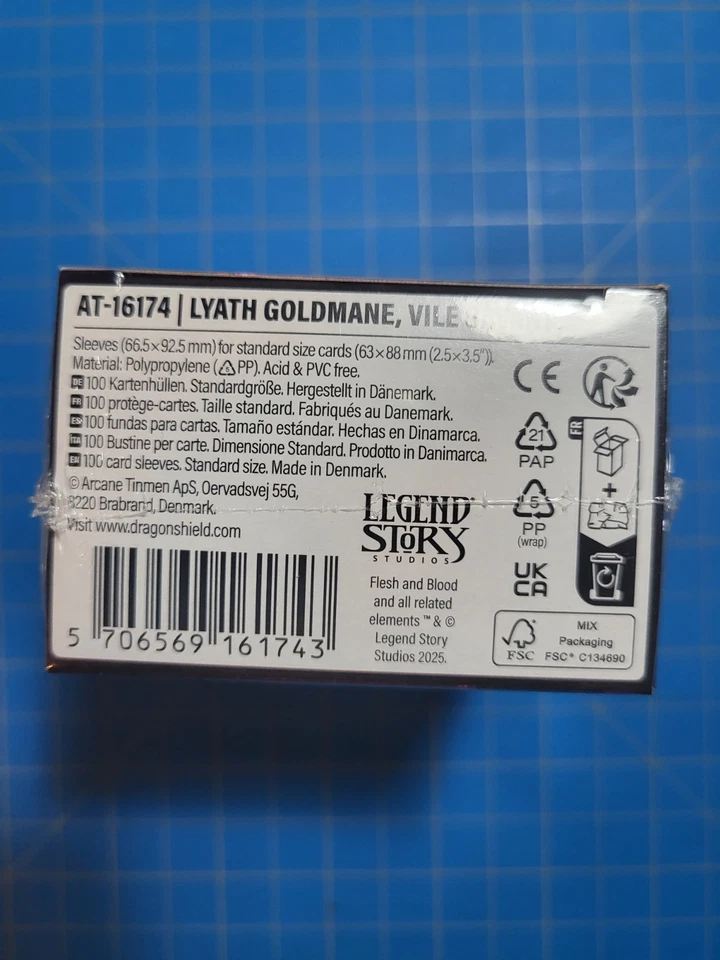 Flesh and Blood Lyath Goldmane, Vile Savant Pack Sleeves - Image 2 of 2