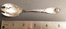 Oneida LaVigne Silverplate Ice Cream Fork 5.125" long needs polishing