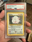 1999 Pokemon TCG Chansey Base Set Holo Rare Card 3/102 Vintage PSA 7