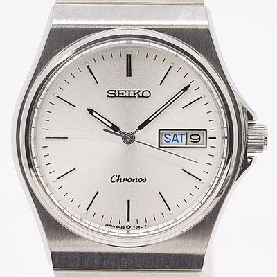 SEIKO 5H23-7D20 Herrenuhr Silber Zifferblatt Quarz