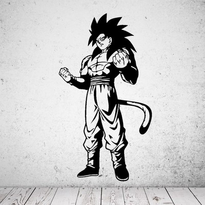 Wandtattoo Dragon Ball Super Saiyan 4 Goku