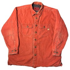 VTG IZOD Luxury Sport Quilted Lined Flannel S...