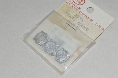 HO detail PARTS Scale Structures Ltd 2273 round gable window vent (3)