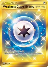 Weakness Guard Energy - 258/236 - Pokemon Unified Minds Sun Moon Secret Card NM on eBay