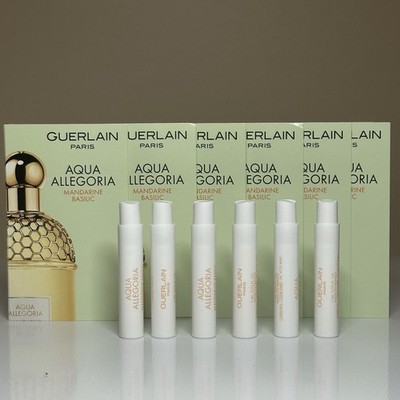 6 GuerLain Paris Aqua Allegoria Mandarine Basilic 1 mlTravel Size