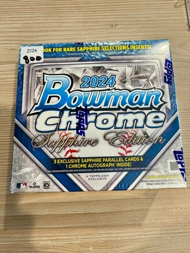 2024 Topps Bowman Chrome Sapphire Edition Hobby Box Factory Sealed Baseball MLB