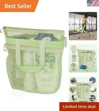 Mesh Shower Bag 10.2x9.9'' Quick-Dry Caddy with Zipper  2 Pockets. Portable ...