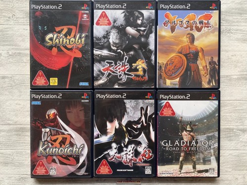 SONY PS2 Shinobi & Kunoichi & Tenchu 3 Kurenai & Argos Warrior & Gladiator set - Picture 1 of 14