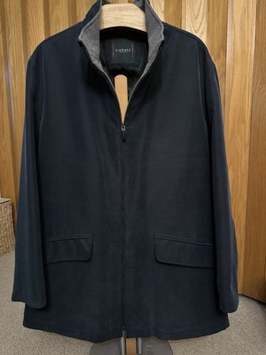 Canali Luxus Herren Jacke Parka Gr. 56 Navy Blau | NP ~1100 