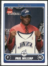 Paul Millsap Rookie RC Card 2006-07 Topps #253 Utah Jazz. rookie card picture